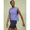 On Women's Performance All Day Focus Crop Top - Blueberry