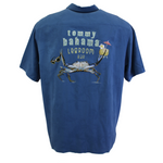 TBLV Tommy Bahama Mens Original Sample TB Legroom Camp Shirt - Island Navy