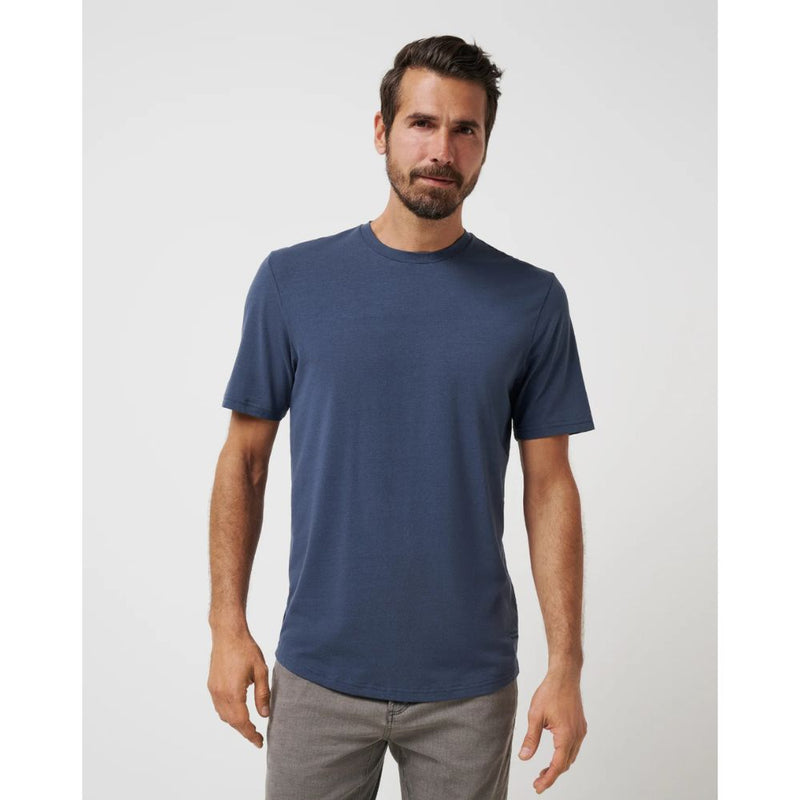 TravisMathew Cloud Crew T-Shirts - Blue Nights