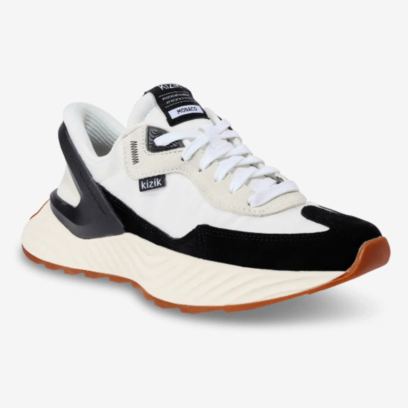 Kizik Womens Monaco Shoes - White / Black