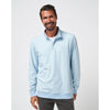 TravisMathew Cloud Quarter Zip 2.0 Pullover Sweater - Heather Kentucky Blue