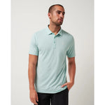 TravisMathew The Heater Polo Shirt - Eggshell Blue