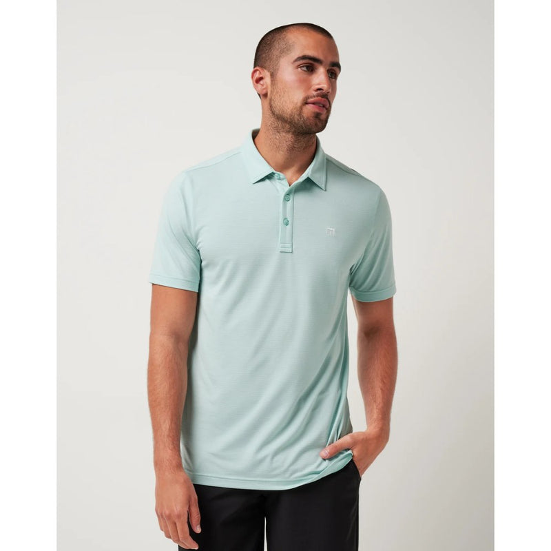 TravisMathew The Heater Polo Shirt - Eggshell Blue