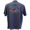 TBLV Tommy Bahama Mens Original Sample Surf and Roll Camp Shirt - Night Shadow