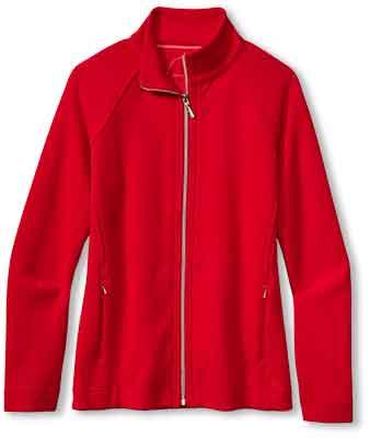 Tommy Bahama Women's New Aruba Full Zip Sweatshirt - Tango Red