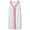 Tommy Bahama Women's Geo Embroidered Short Linen Dress - White