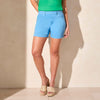 Tribal 5-Inch Pull On Short With Hem Slits - Deep Sea