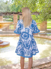 Islapayal Lisbon Mini Dress - Sunflower Blue
