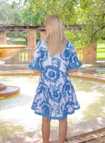 Islapayal Lisbon Mini Dress - Sunflower Blue