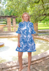 Islapayal Lisbon Mini Dress - Sunflower Blue