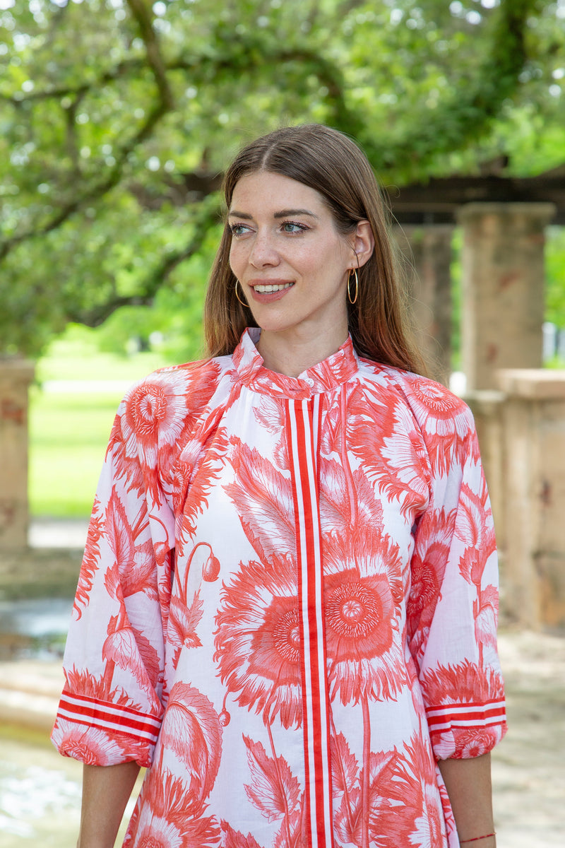 Islapayal Malta Mini Dress - Sunflower Red