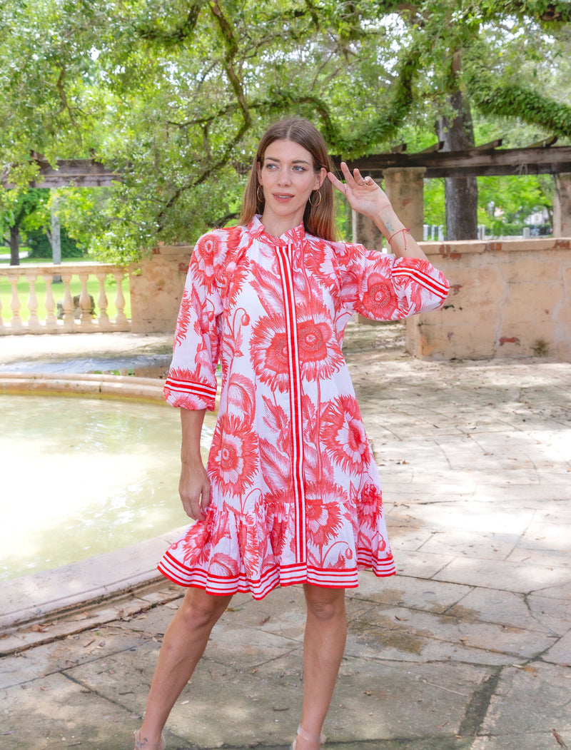 Islapayal Malta Mini Dress - Sunflower Red