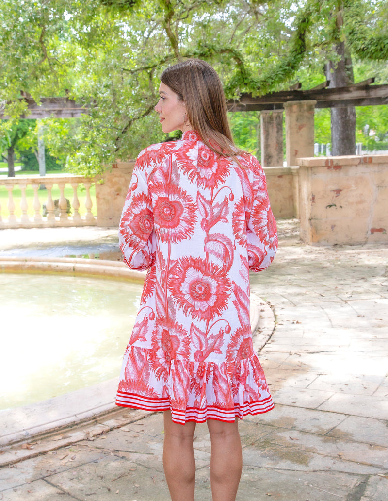 Islapayal Malta Mini Dress - Sunflower Red