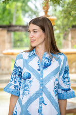 Islapayal Lisbon Mini Dress - Treasure Island White