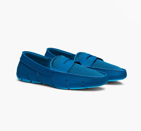 SWIMS Penny Loafer Boat Shoe - Fjord Blue