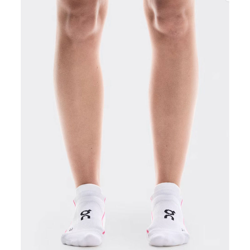 On Unisex Court Low Socks - White / Pink