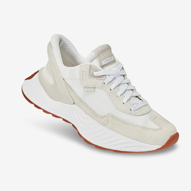 Kizik Womens Monaco Shoes - White / Moonbeam