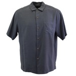 TBLV Tommy Bahama Mens Original Sample Crush Wine Festival Camp Shirt - Fog Grey