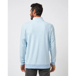 TravisMathew Cloud Quarter Zip 2.0 Pullover Sweater - Heather Kentucky Blue