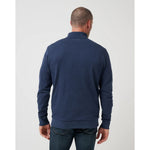 TravisMathew Cloud Quarter Zip 2.0 Pullover Sweater - Heather Blue