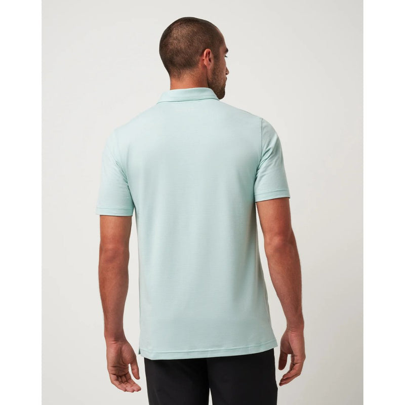 TravisMathew The Heater Polo Shirt - Eggshell Blue