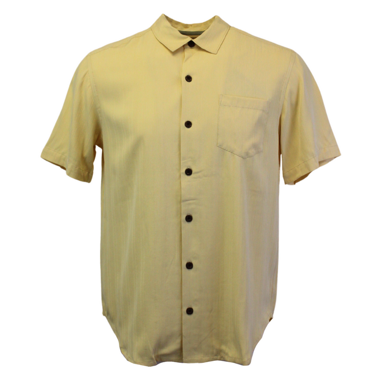 TBLV Tommy Bahama Mens Original Sample Shot in the Dark Camp Shirt - Pineapple