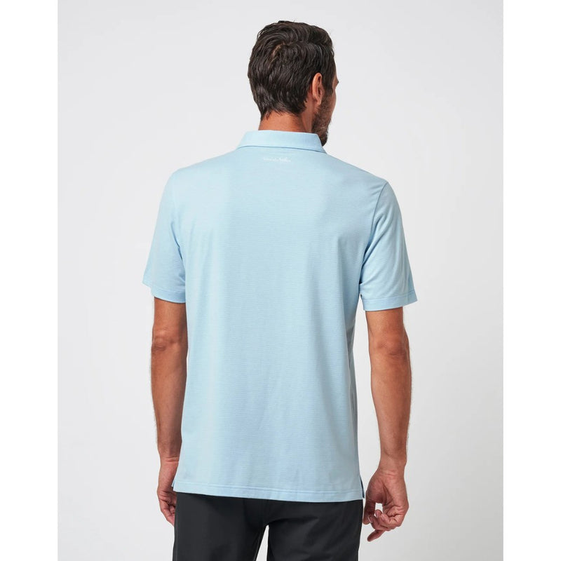 TravisMathew The Heater Polo Shirt - Heather Dream Blue
