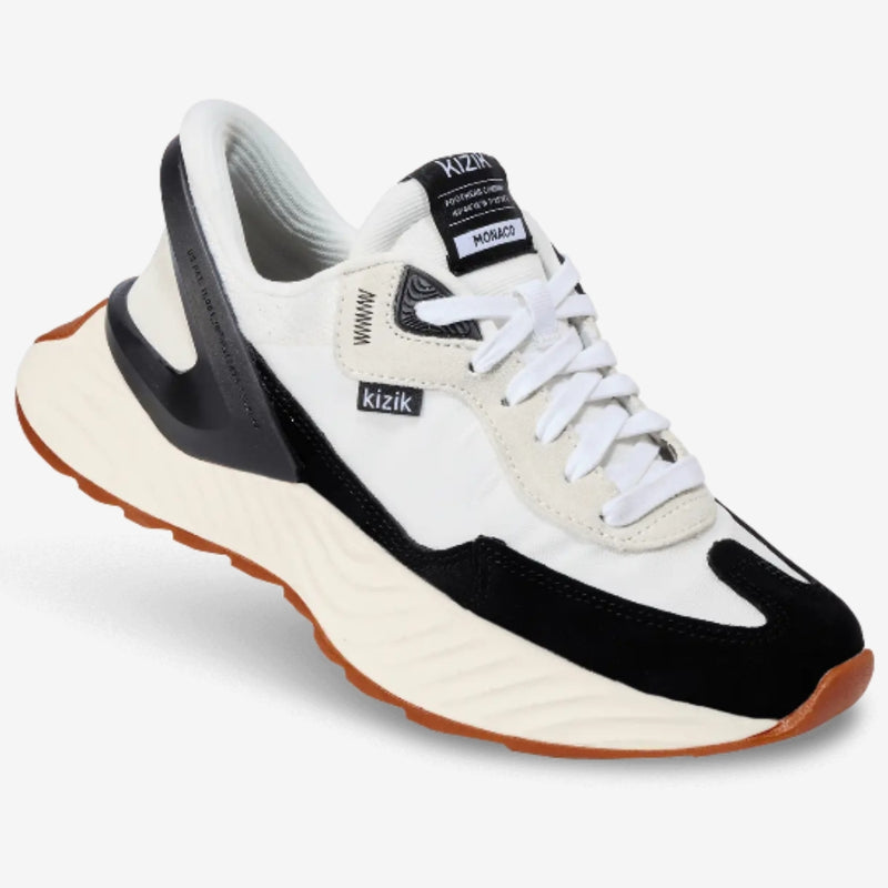 Kizik Womens Monaco Shoes - White / Black