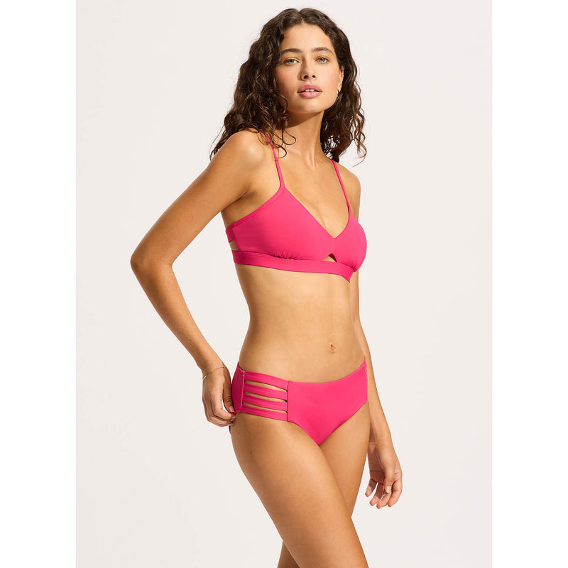 Seafolly Collective Hybrid Bralette Bikini Top - Raspberry