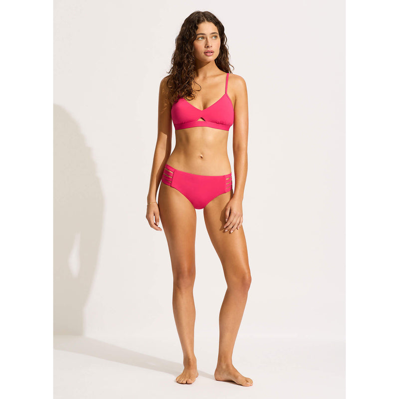 Seafolly Collective Hybrid Bralette Bikini Top - Raspberry