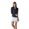 G Lifestyle Long Sleeve Double Ruffle Top - Black