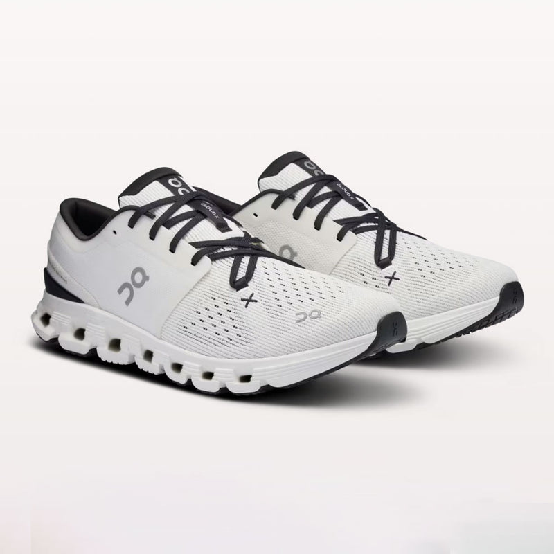 On Men's Cloud X 4 Shoes - Ivory / Black