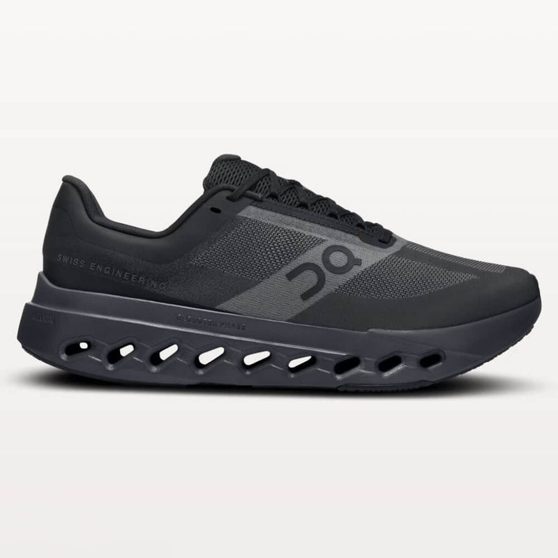 On Men's Cloudsurfer Next Wide Shoes - Black / Eclipse