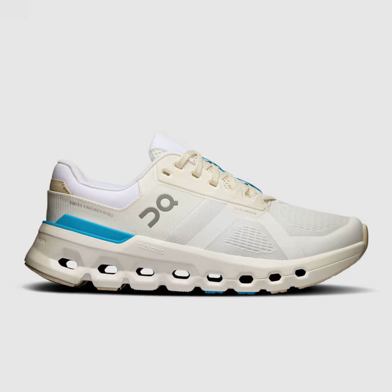 On Women's Cloudrunner 2 Shoes - White / Horizon