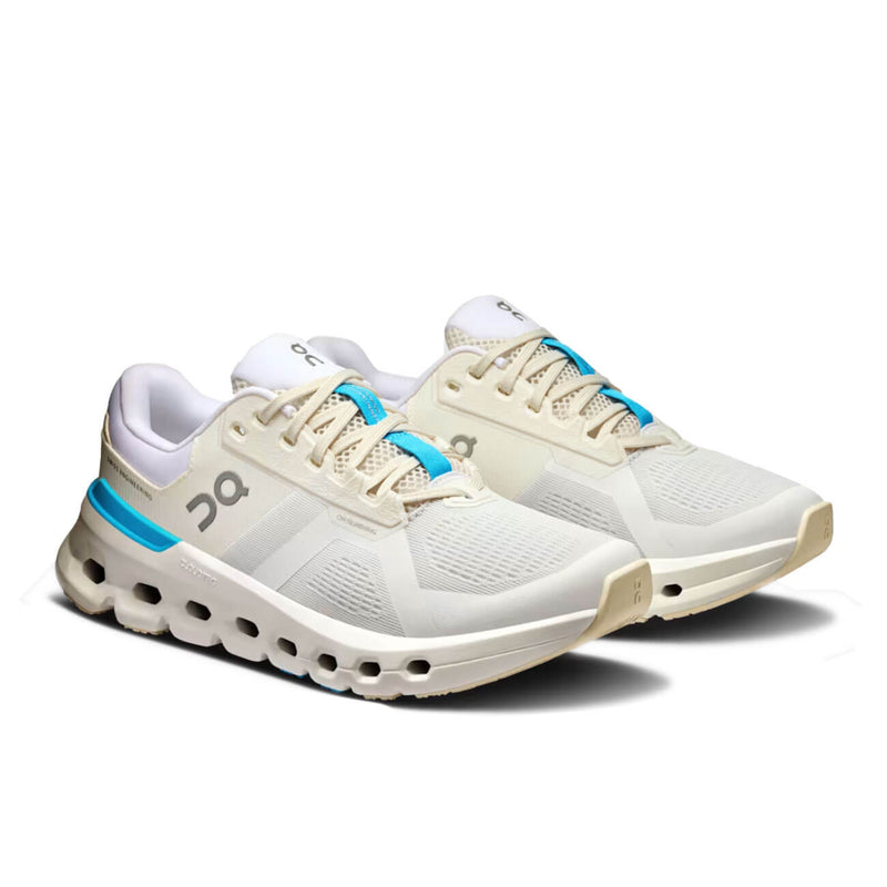 On Women's Cloudrunner 2 Shoes - White / Horizon