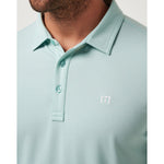 TravisMathew The Heater Polo Shirt - Eggshell Blue