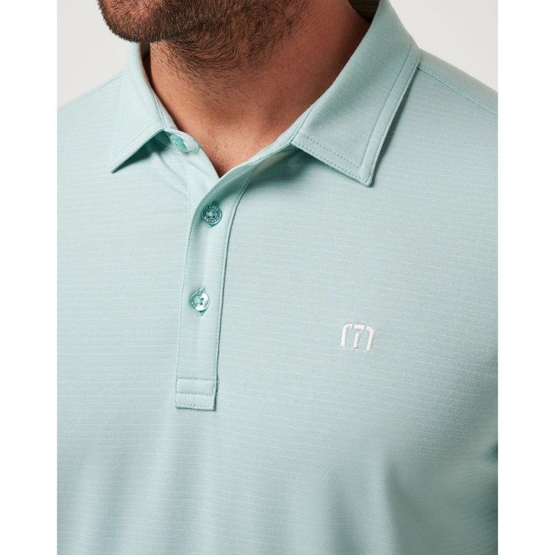 TravisMathew The Heater Polo Shirt - Eggshell Blue