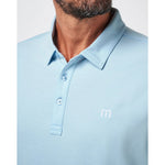 TravisMathew The Heater Polo Shirt - Heather Dream Blue