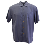 TBLV Tommy Bahama Mens Original Sample Surf and Roll Camp Shirt - Night Shadow