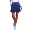 IBKUL Women's 17-Inch A-Line Skort - Navy