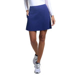 IBKUL Women's 17-Inch A-Line Skort - Navy