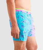 Chubbies 5.5-Inch The Dino Delights Swim Trunks - Turquoise/Aqua