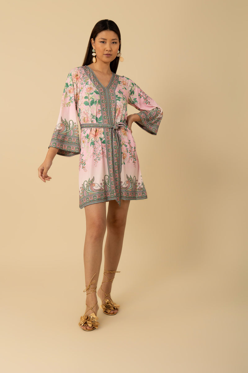 Hale Bob Kalyah V-Neck Dress - Pink