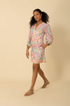 Hale Bob Anne 3/4 Sleeve Dress - Green
