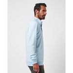 TravisMathew Cloud Quarter Zip 2.0 Pullover Sweater - Heather Kentucky Blue