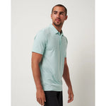 TravisMathew The Heater Polo Shirt - Eggshell Blue