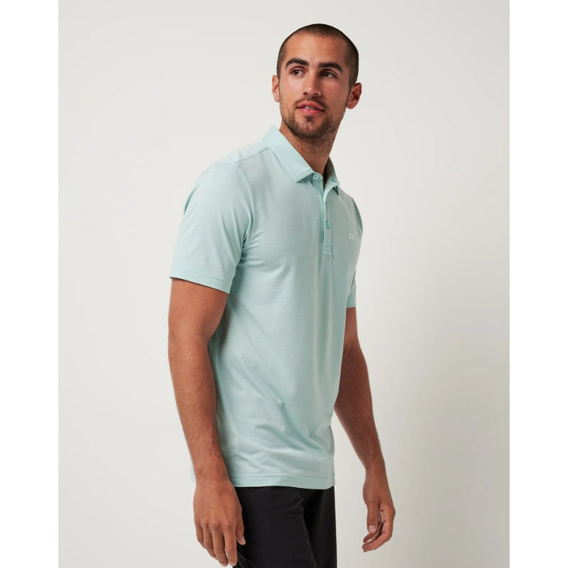 TravisMathew The Heater Polo Shirt - Eggshell Blue