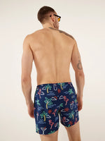 Chubbies 5.5-Inch The Neon Lights Swim Trunks - Navy