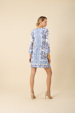 Hale Bob Amaia 3/4 Sleeve Dress - Blue