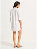 Seafolly Ocean Rose Cotton Boyfriend Beach Shirt Cover Up - White